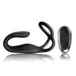 Rocks-Off - Rechargeable radio controlled anal vibrator with penis ring (black)