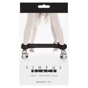 Sinful Black Soft Spreader Bar pouta na ruce a nohy