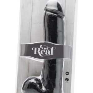 Get Real 11 Inch velké dildo s prísavkou Black