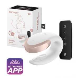 Satisfyer Double Love partnerský vibrátor white